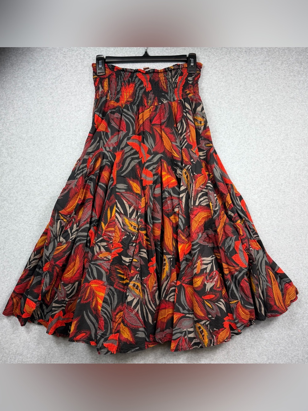 Philosophy Republic Clothing Floral Smocked Midi/ Maxi Skirt Size Medium